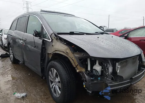 2014 Honda Odyssey Ex-L из США, поврежденный, VIN 5FNRL5H60EB019936